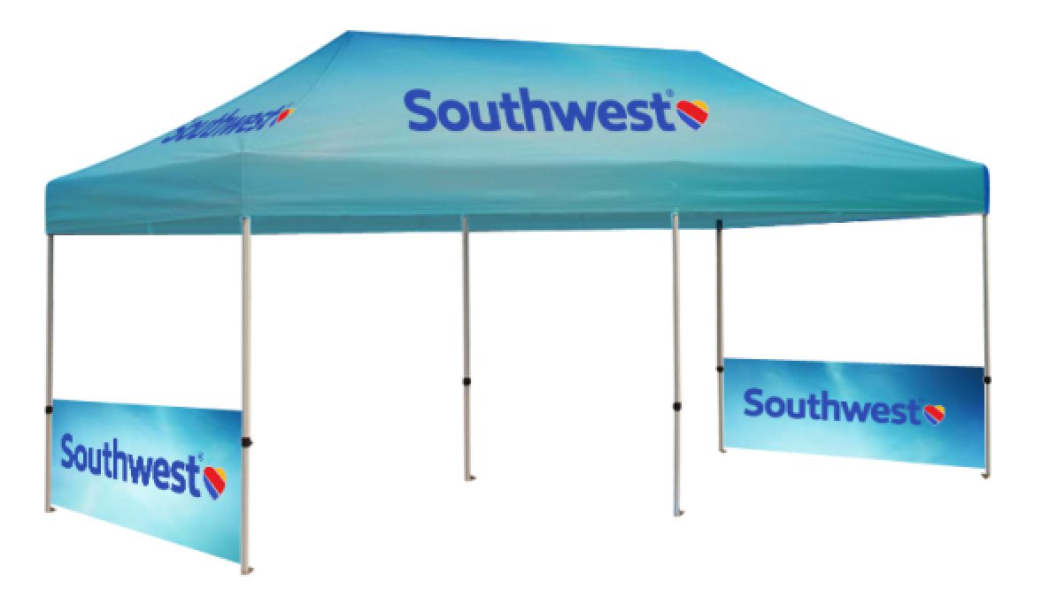 Package C2 - Canopy 10'x20' Double Sided 1 Pair Half Walls- FREE SHIPPING