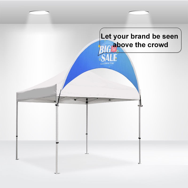 Curve Tent Billboard Banner for Canopy Tops