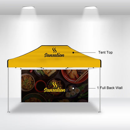 Package A - Canopy 10'x15' with Single Sided Full Wall- FREE SHIPPING