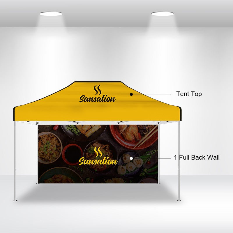 Package A2 - Canopy 10'x15' with Double Sided Full Wall- FREE SHIPPING