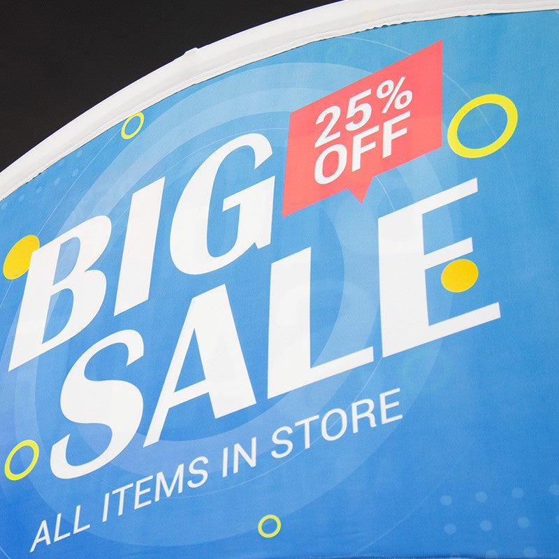 Curve Tent Billboard Banner for Canopy Tops