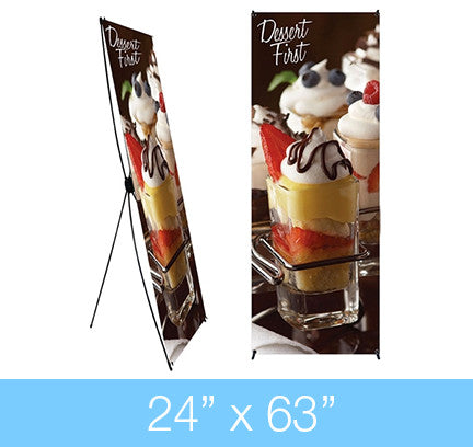 X-Stand 24" x 63"  Full Package