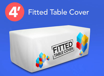 4'  Boxed Fitted Table Cover FREE GROUND SHIPPING