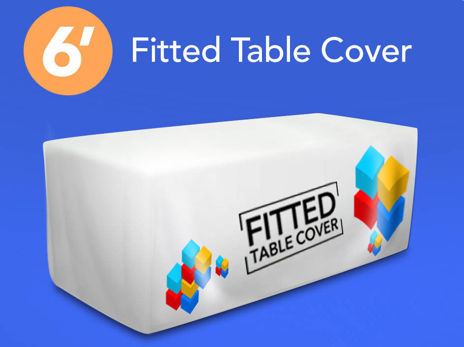 6' Boxed Fitted Table Cover                                                                                                 FREE  GROUND SHIPPING