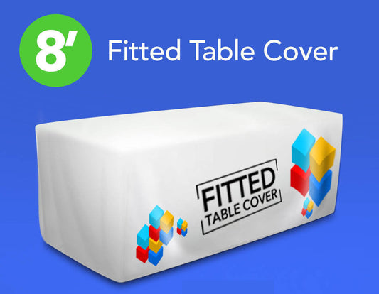 8'  Boxed Fitted Table Cover FREE GROUND SHIPPING