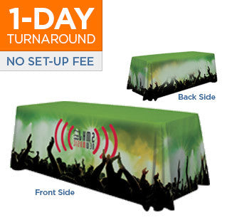 8' Table Throw - 4 Sided Covered