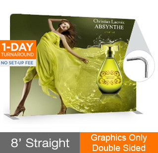 FTD 8 ' Straight - Double Sided - Graphic Only