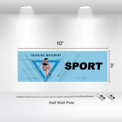 10' Double Sided Half Side Walls (No Canopy) 1 Pair FREE SHIPPING