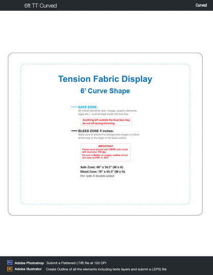 FTD 6' Curved - Table Top