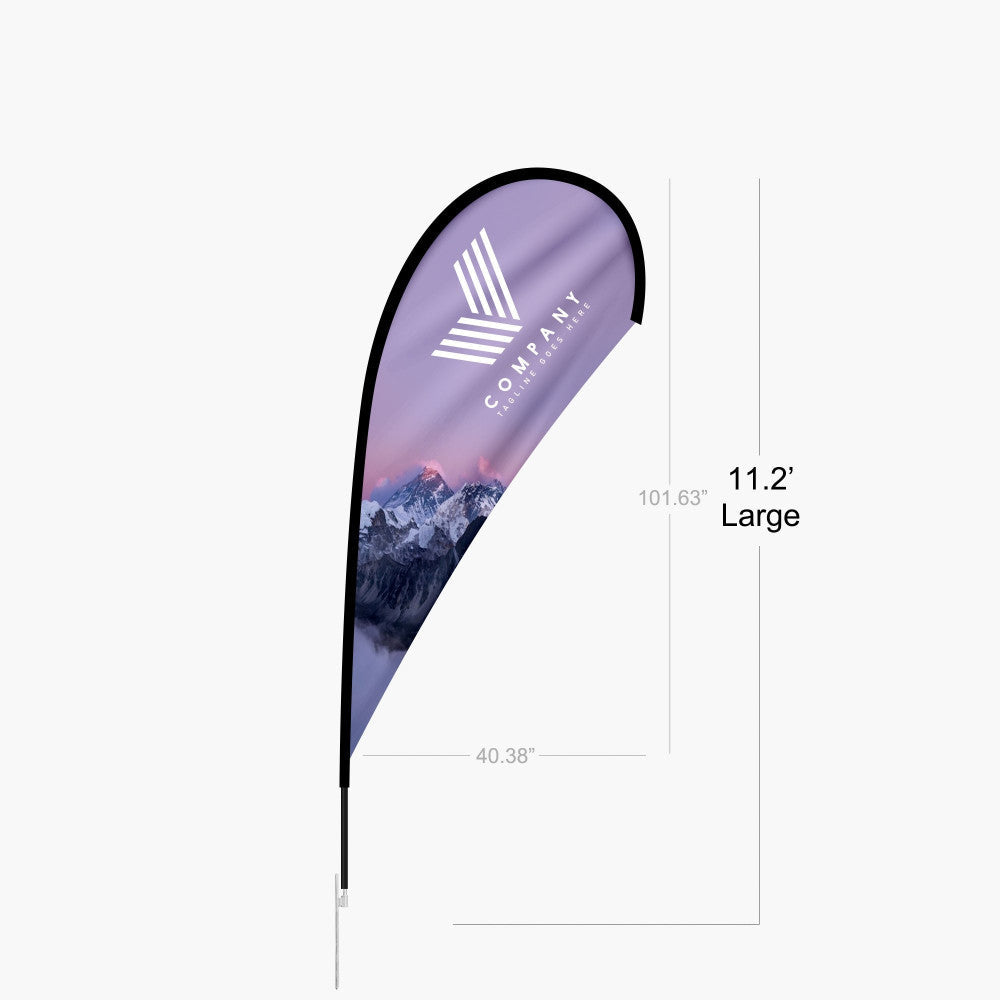 Teardrop - Large 11.2FT Double Sided