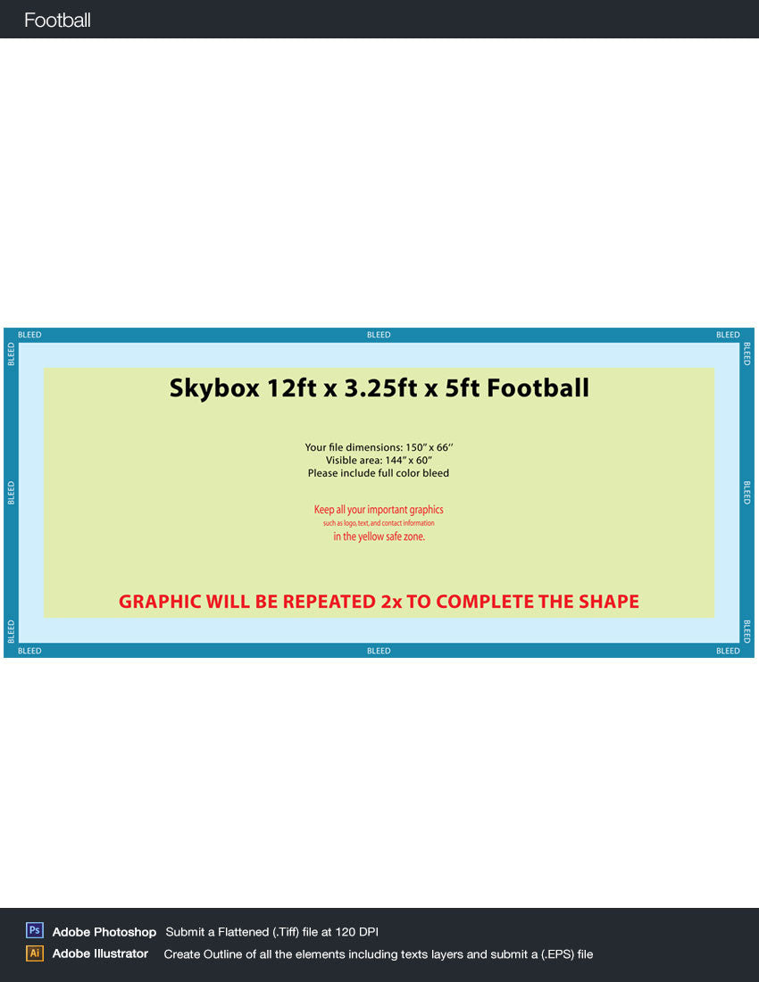 Football - 12' x 60"