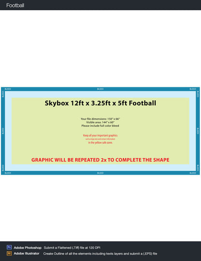 Football - 12' x 60"