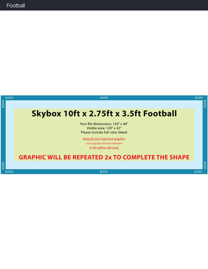 FOOTBALL - 10' x 42"