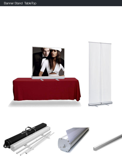 Econo 33" Tabletop (Vinyl) Full Package Hardware + Print + Carry Bag