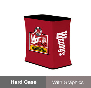 Hard Case Podium With Fabric Graphic FULL PACKAGE
