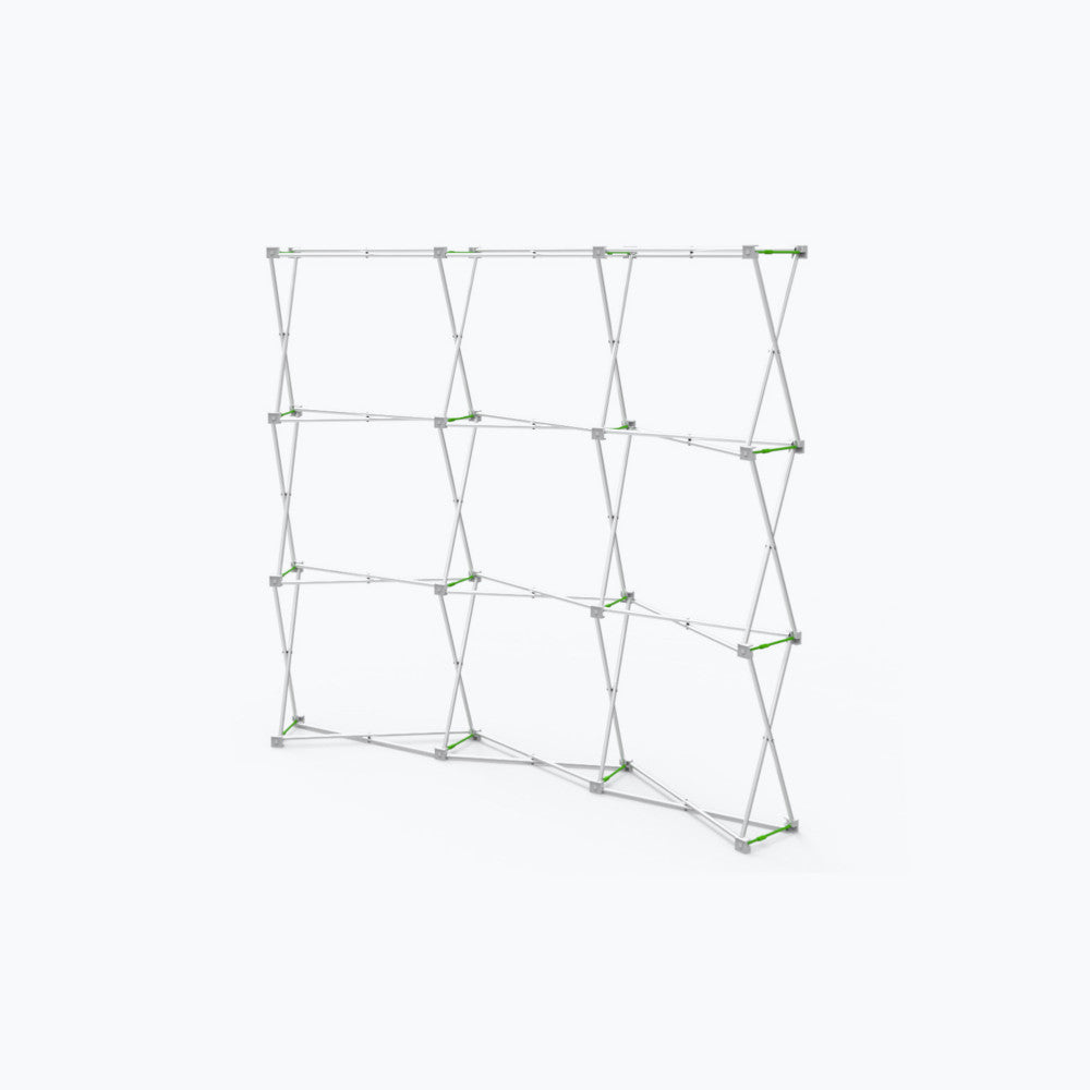 8' Fabric PopUp - Curved - Hardware
