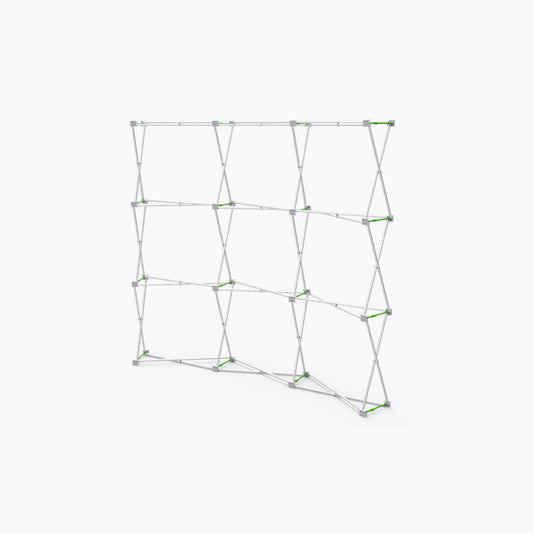 8' Fabric PopUp - Curved - Hardware