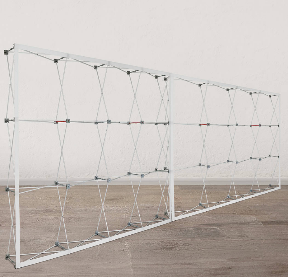 20' Straight Fabric PopUp - Hardware and Graphic