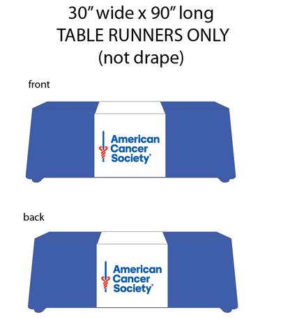 Table Runner 30" x 90" Full Color Dye Sub Print