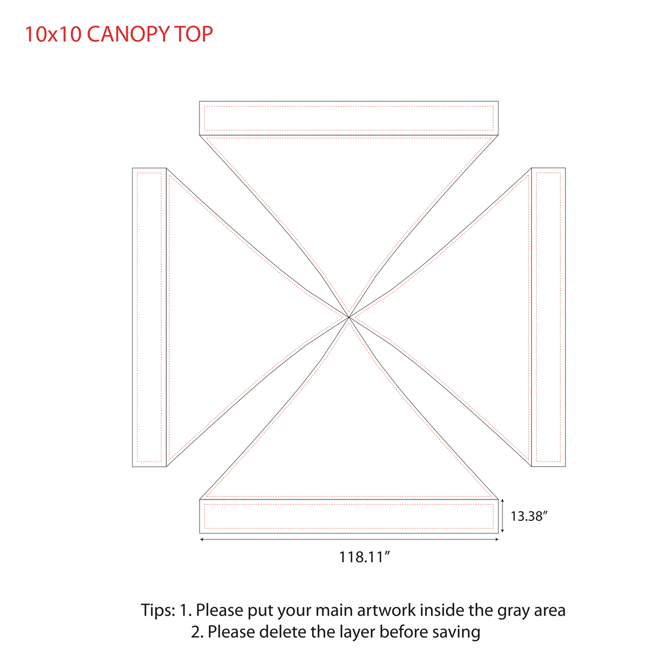 Package B - Canopy 10x10 with Single Sided Backwall and 2 Side Walls - FREE  SHIPPING