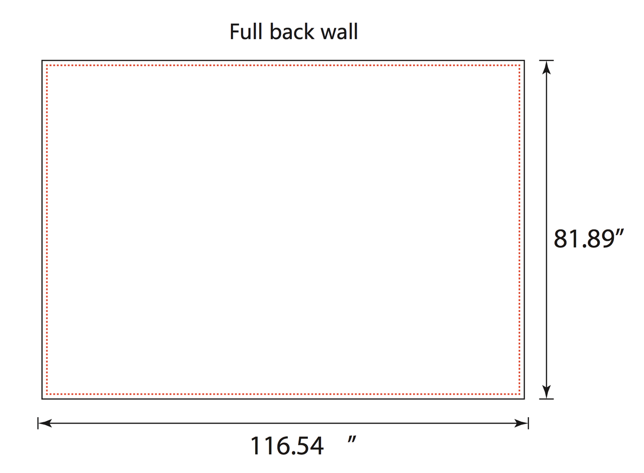 Package B - Canopy 10x15 with Single Sided Backwall and 2 Half Walls - FREE  SHIPPING