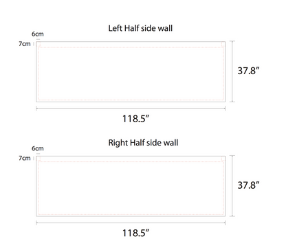Package B - Canopy 10x15 with Single Sided Backwall and 2 Half Walls - FREE  SHIPPING