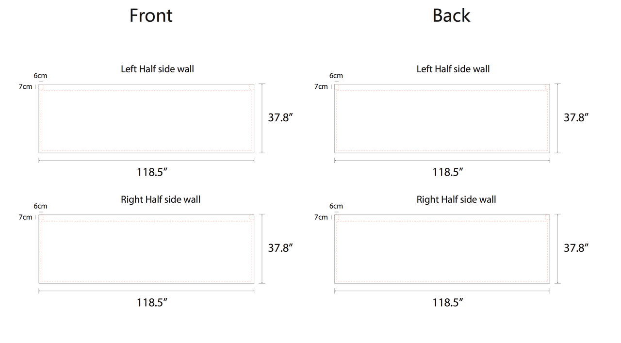 Package B2 - Canopy 10x10 with Double Sided Backwall and 2 Half Walls - FREE  SHIPPING