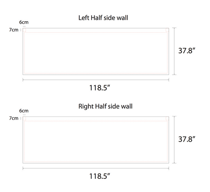 Package C2 - Canopy 10'x15' with Double Sided Half Walls- FREE SHIPPING