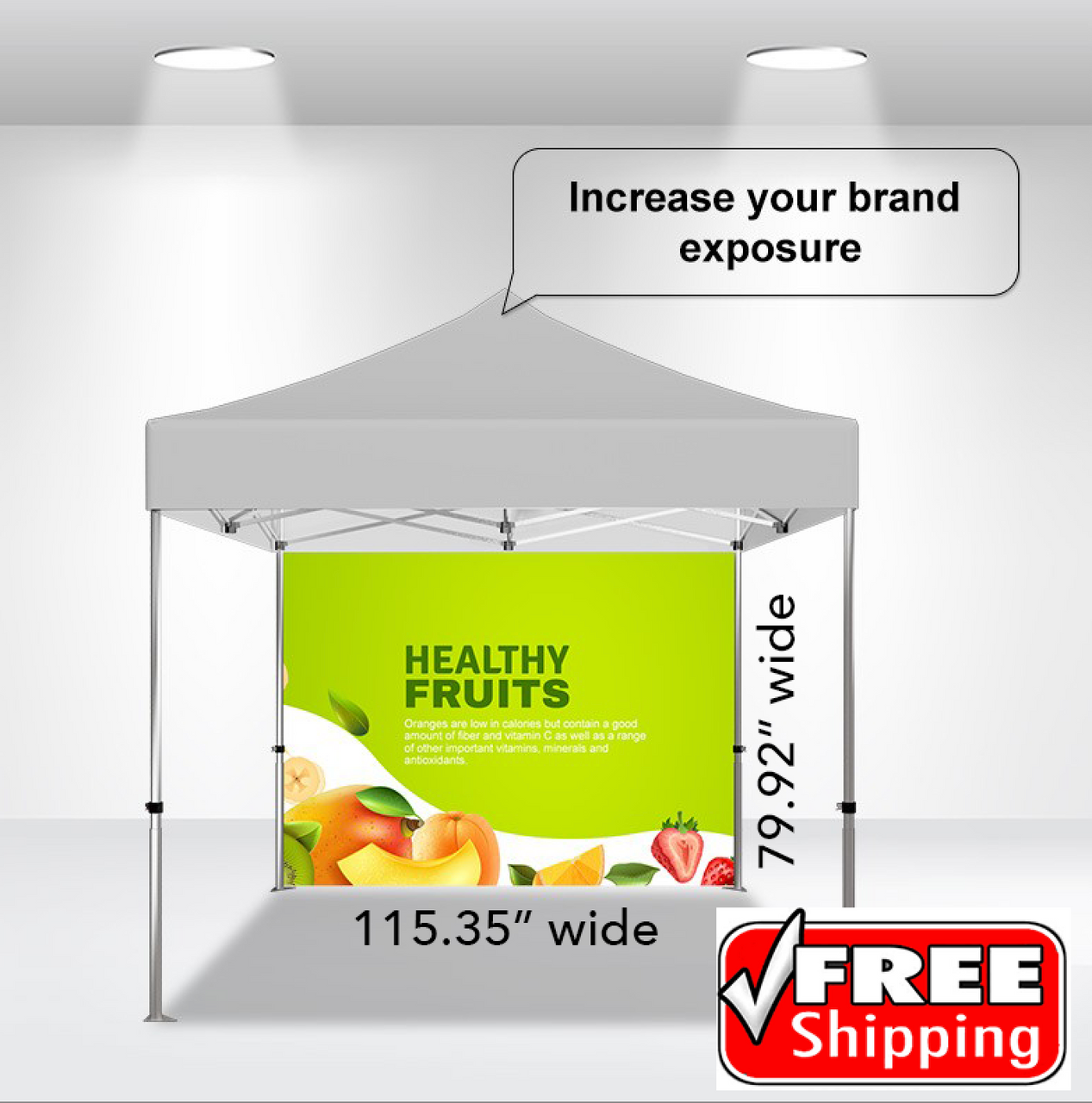 10'  Single Sided Full Backwall Only (No Hardware) FREE SHIPPING