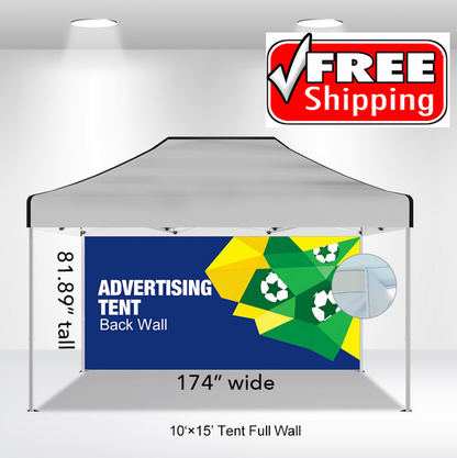 15' Single Sided Full Backwall Only (No Hardware) FREE SHIPPING