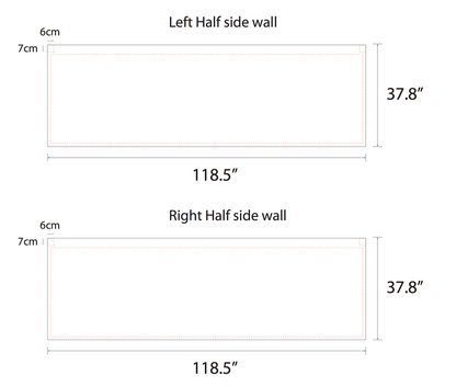 Package B - Canopy 10x20 with Single Sided Full Wall  & 2 Single Sided Half Walls - FREE GROUND SHIPPING