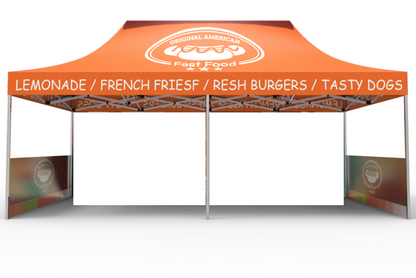 Package C - Canopy 10'x20' Single Sided 1 Pair Half Walls- FREE SHIPPING