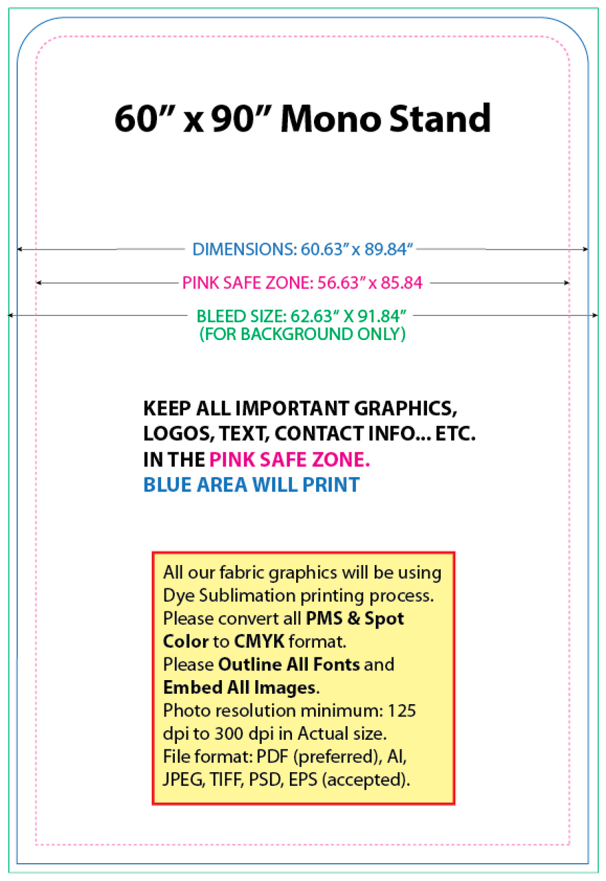 Mono 60" x 90" Double Sided Full Package