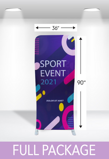 S Shape Mono 36" x 90" Double Sided Full Package - FREE SHIPPING