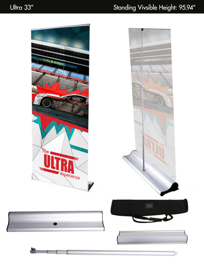 Ultra 33" Wide Smooth Vinyl Hardware+Print+Carry Bag