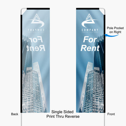 Rectangle Flag - Medium 11.8FT Single Sided
