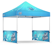 Package C2 - Canopy 10'x10' with Double Sided Side Walls- FREE SHIPPING
