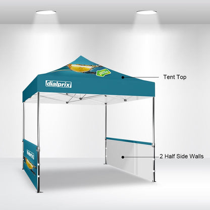 Package C - Canopy 10'x10' with Single Sided Side Walls- FREE SHIPPING