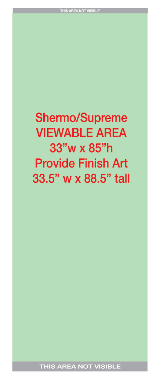 Supreme 33" Vinyl Full Package Hardware + Print + Carry Bag