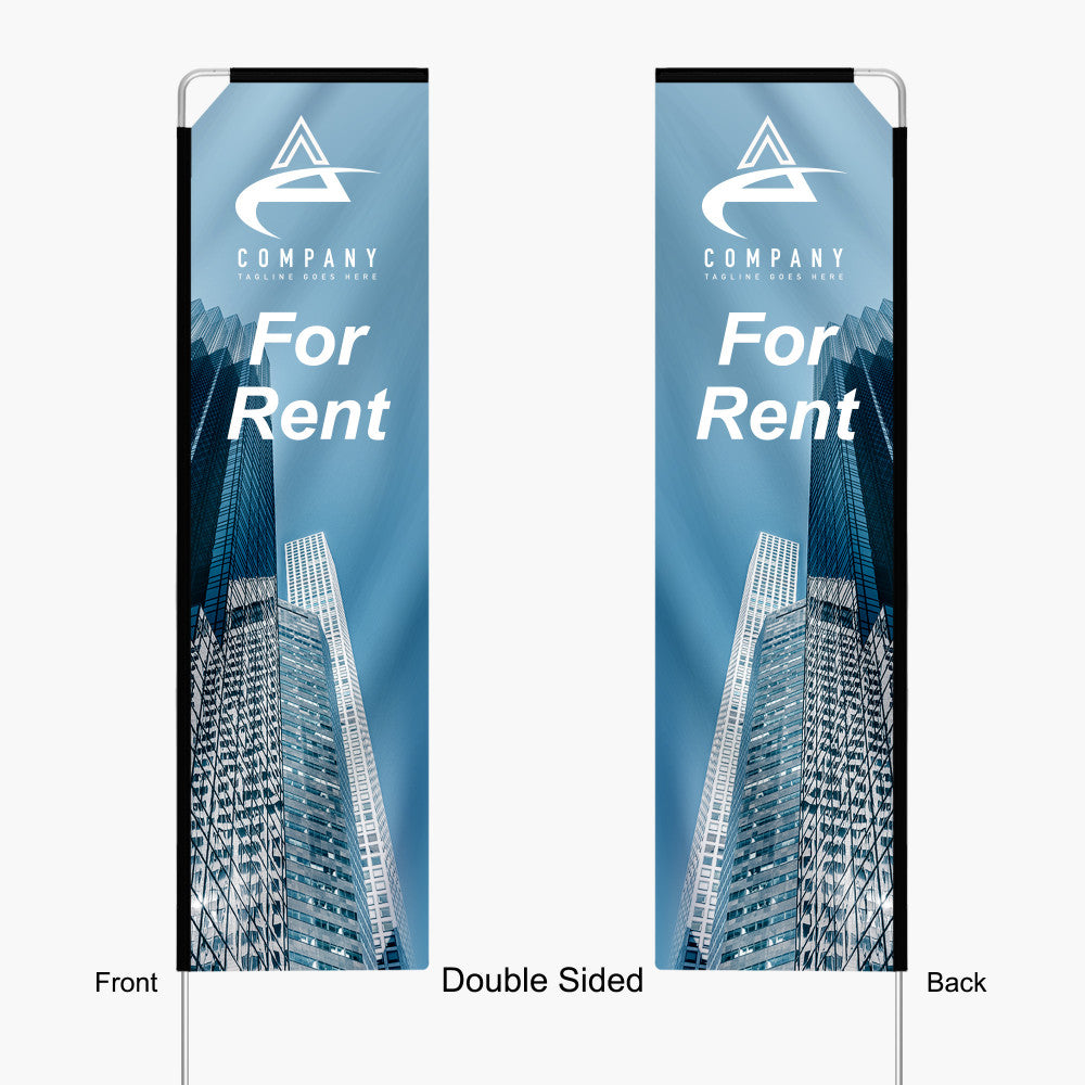 Rectangle Flag - Small 8.5FT Double Sided