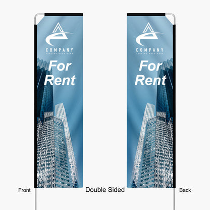 Rectangle Flag - Small 8.5FT Double Sided