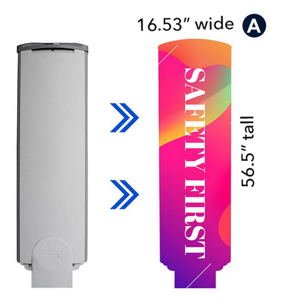 STYLE A Security Tower/Gate Covers Full Dye Sub (1 pair) - FREE SHIPPING