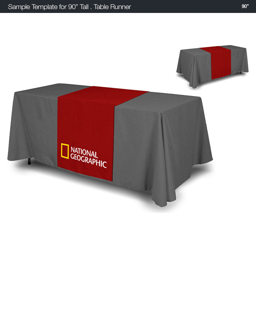 Table Runner 30" x 90" Full Color Dye Sub Print