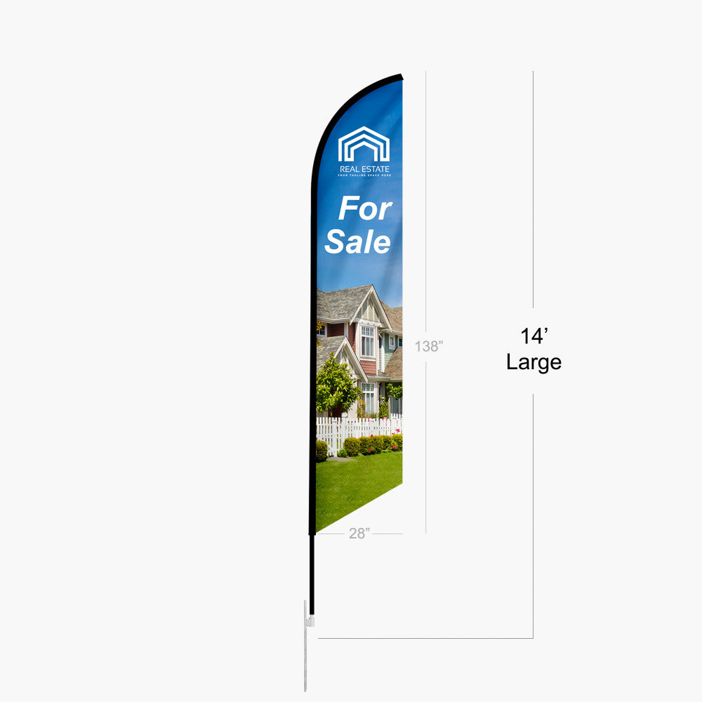 Feather - Large 14ft Double Sided