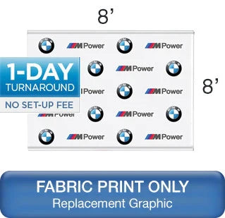 Step and Repeat Back Drop - 8'x8' - Replacement Print