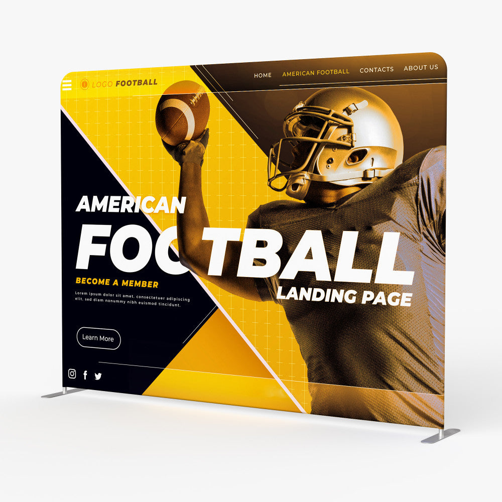 FTD 10 ' Straight - Single Sided Hardware + Fabric + Carry Case